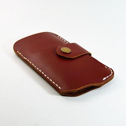 Natural Leather Iphone Sleeve.iphone 6/5/4 Wallet..