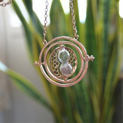 Harry Potter Deathly Hallows Necklace,rose Gold..