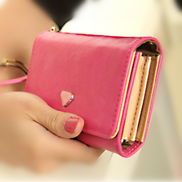 Women Retro Pu Leather Fashion Practical Long Purse Wallet Handbag Card Bag