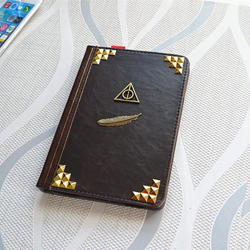 Harry Potter Deathly Hallow Leather Ipad Mini Case Cover Vintage Book